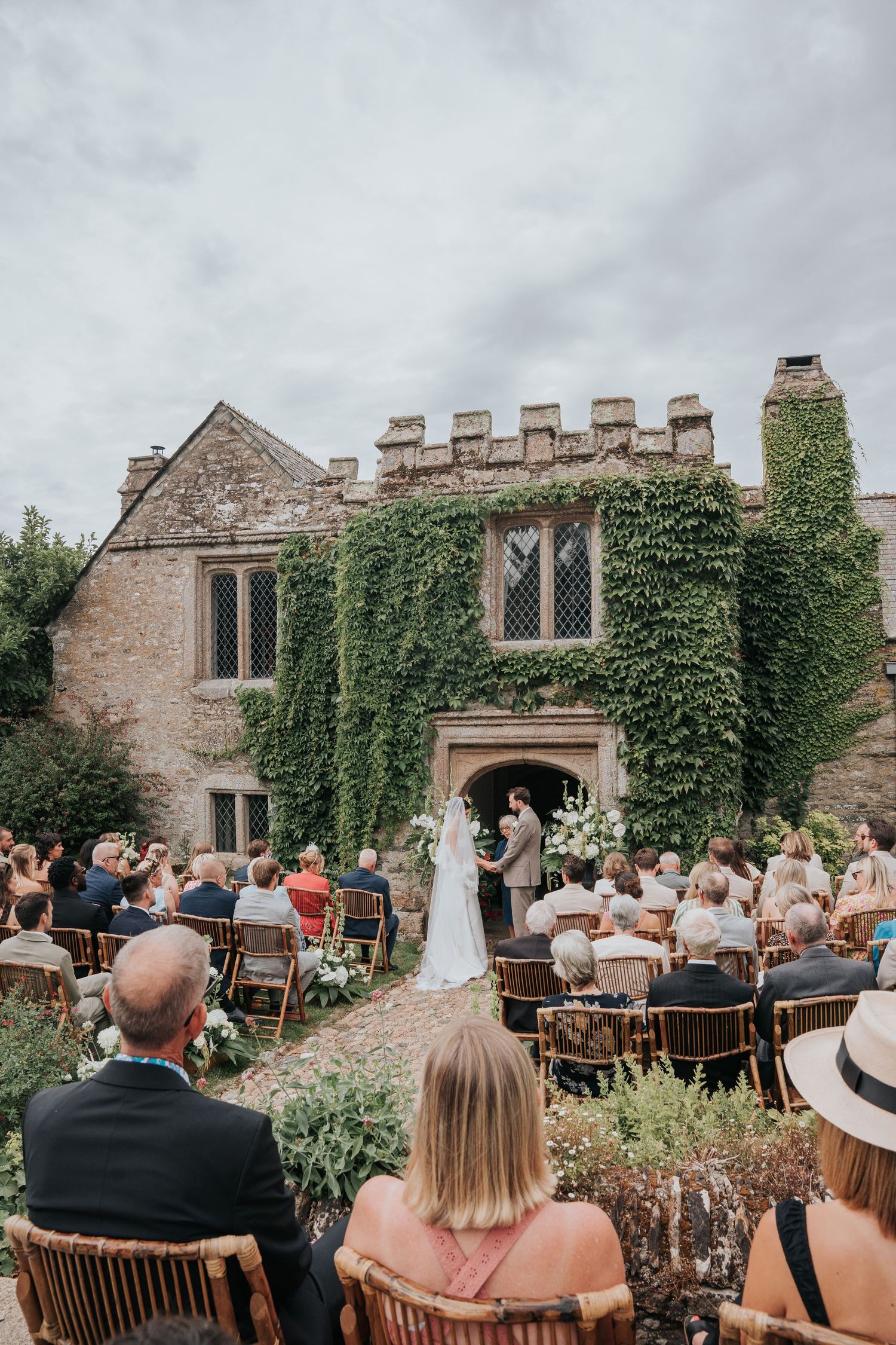 Hareston Manor Devon Wedding - outdoor country wedding ceremony