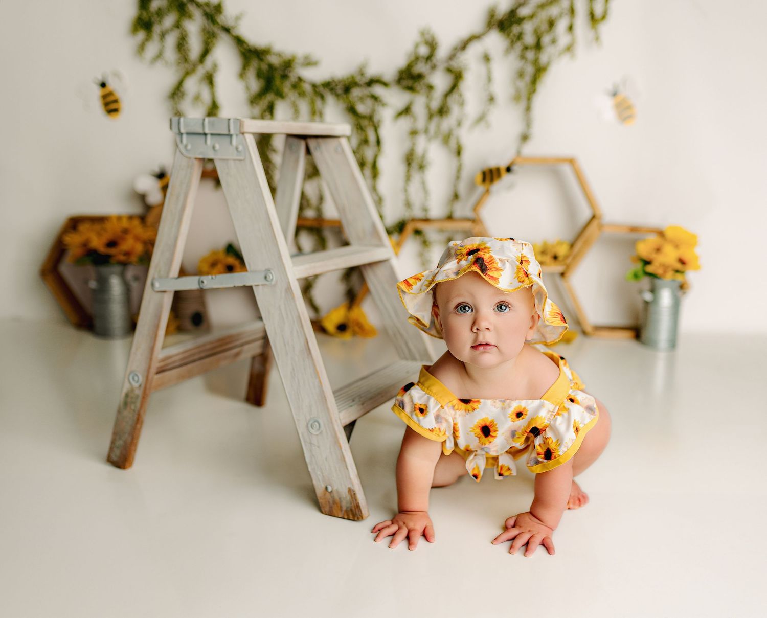 Bailey's Photography | Portsmouth Studio | One Year Old Photo Session | Baby Girl Emily
