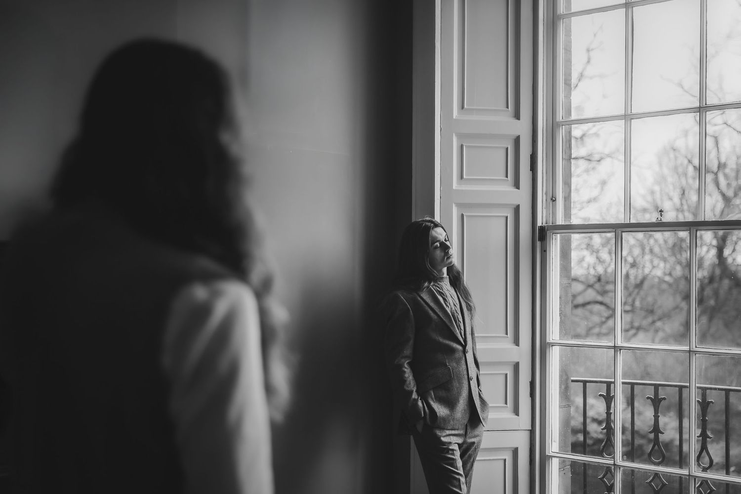 Scottish Elopement Photographer - couple looking at each other