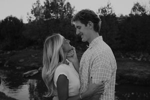 Engagement session in the Southern Utah mountains captured by a film photographer