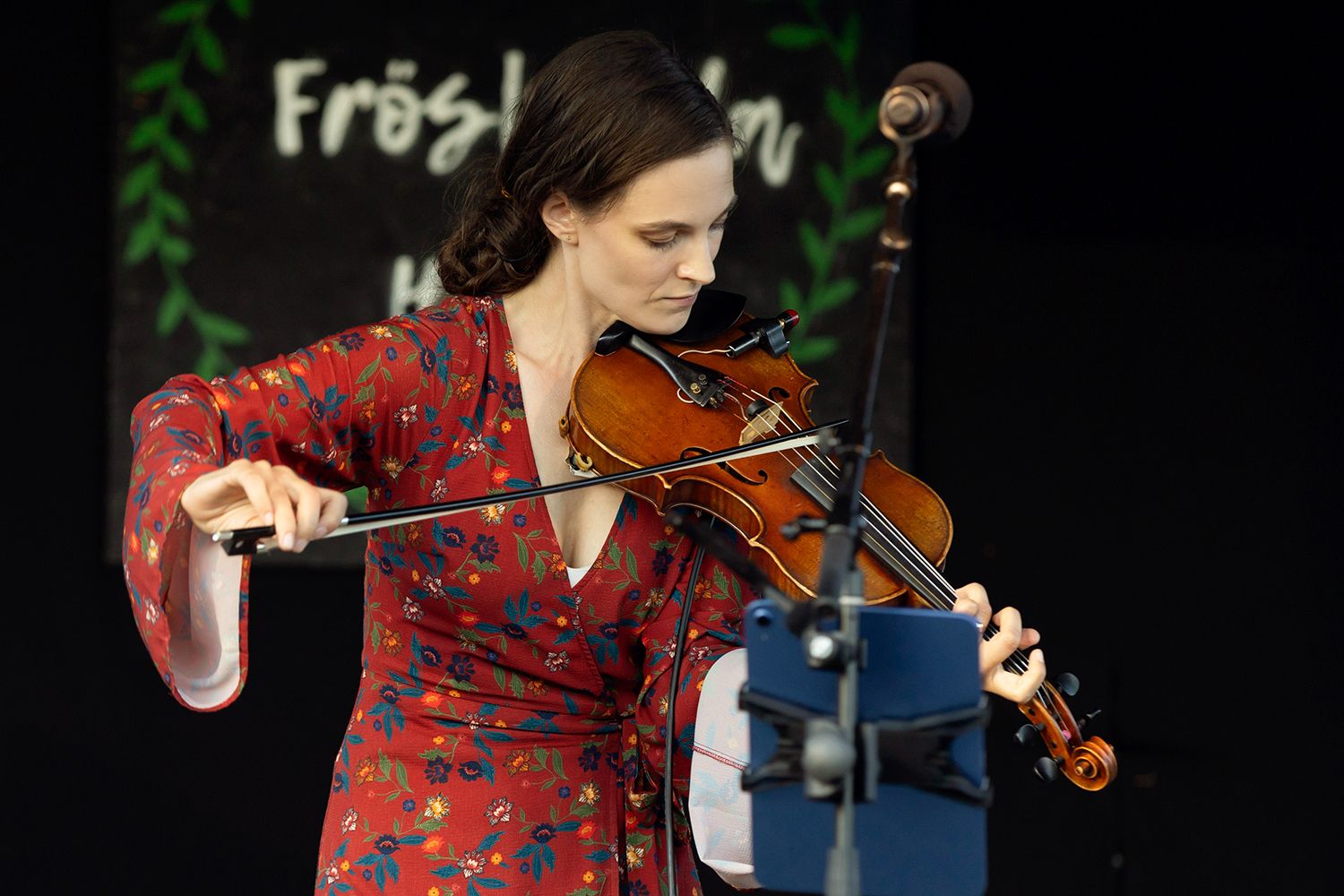 Petra Wahlgren på Fröslunda Hage. Fotograf Rebecca Nordin.