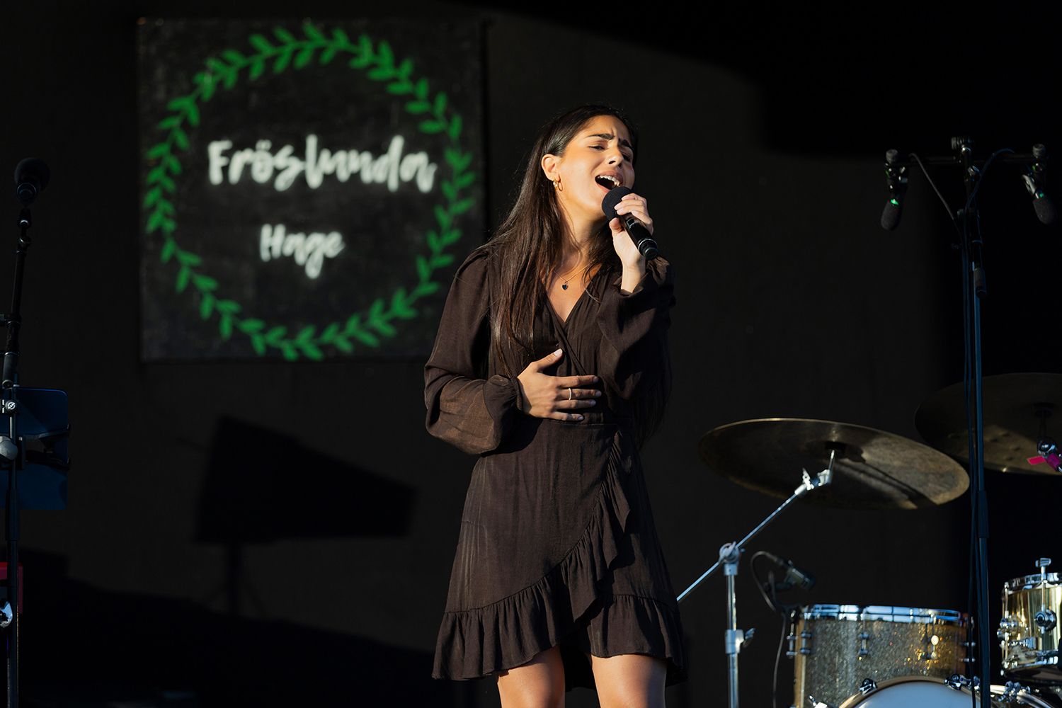 Rojdan Sözen  på Fröslunda Hage. Fotograf Rebecca Nordin.