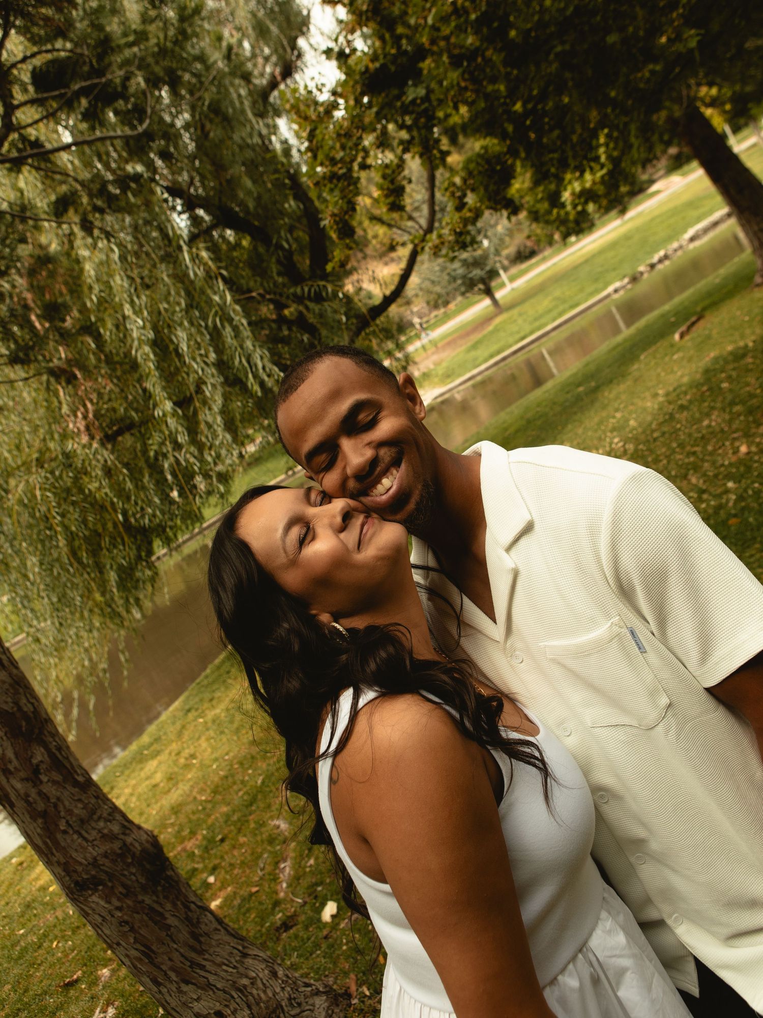 Candid Photo of couple being silly