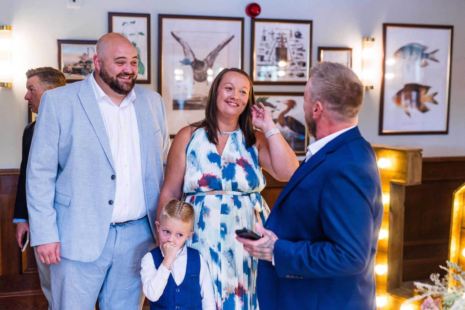 Natural and relaxed budget-friendly wedding photography at The Crows Nest, The Waterfront, Barton Marina