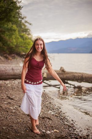 High school senior photography session in Whidbey Island Washington