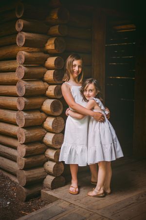 Family standing together during their family photoshoot at Whidbey Island near Seattle, Washington