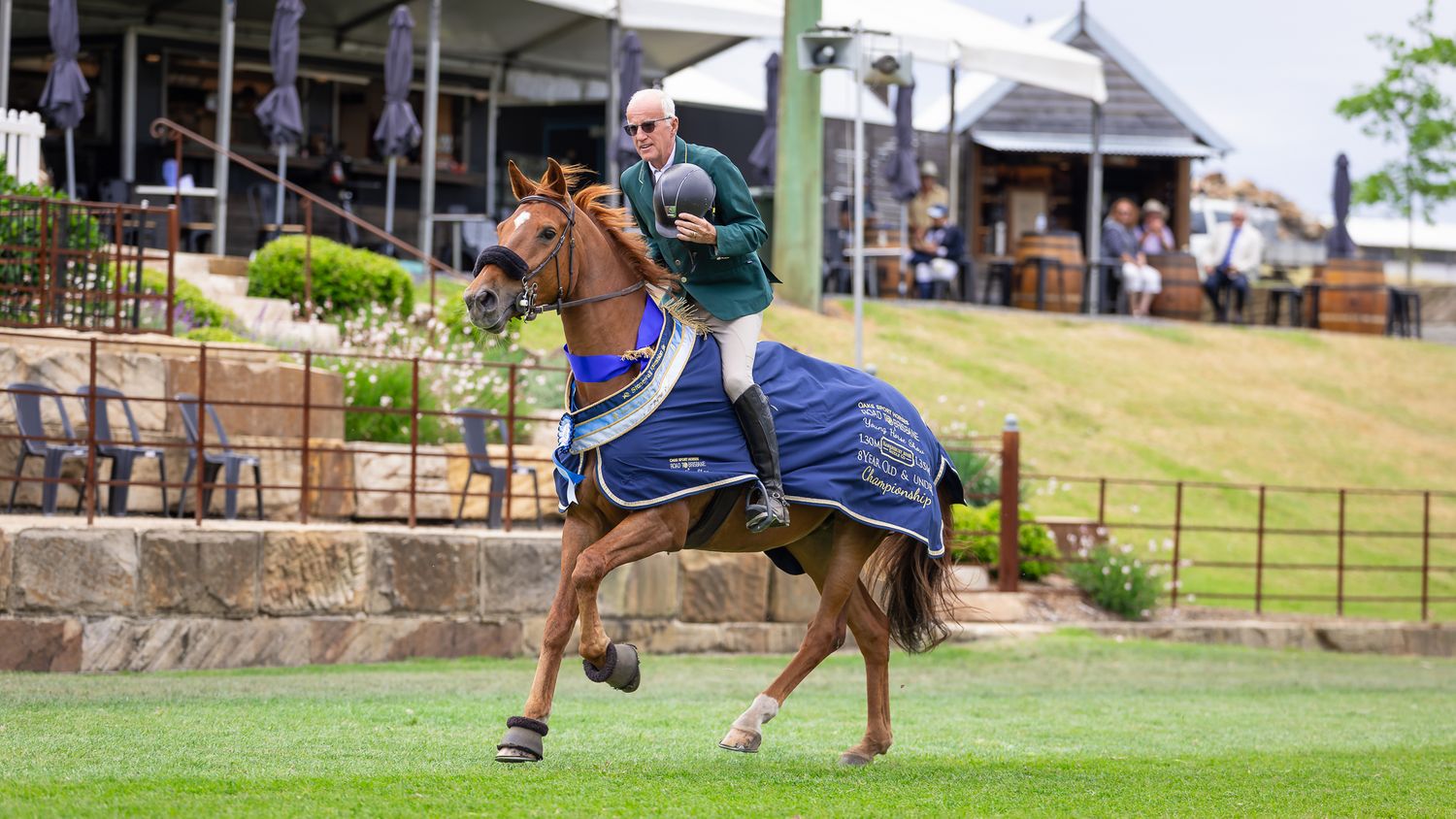 Chris Chugg & CF Carlotta take a victory lap at Stonewall Equestrian's Road To Brisbane Event. © Simon Scully, 2025.