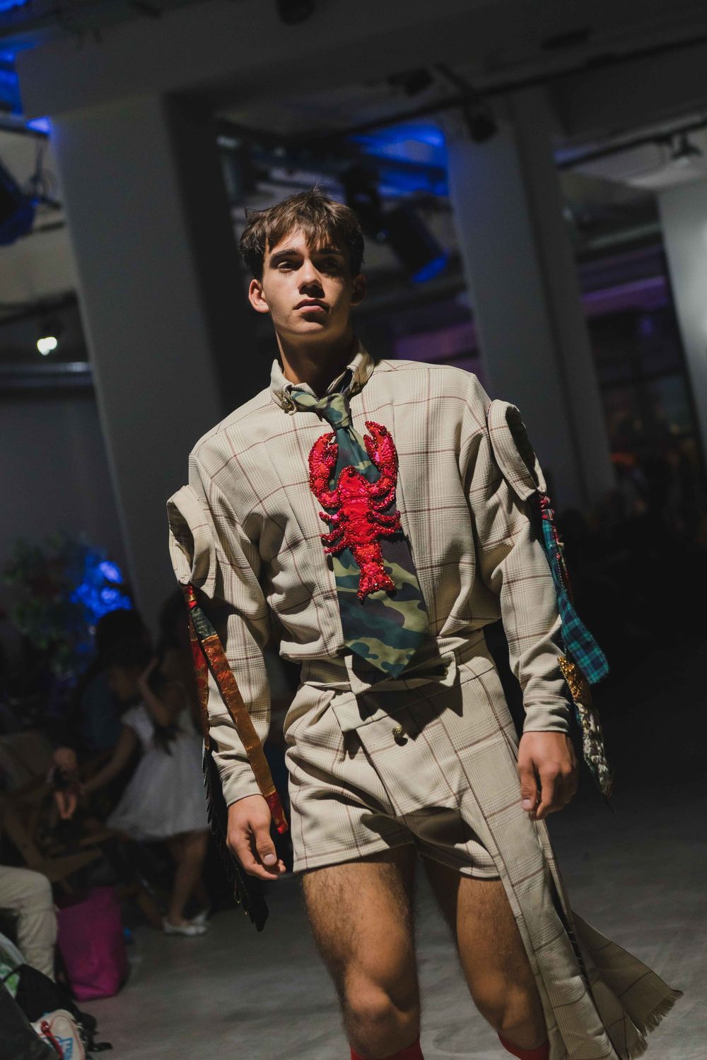 fotografia de desfiles de moda en madrid en la pasarela hombre