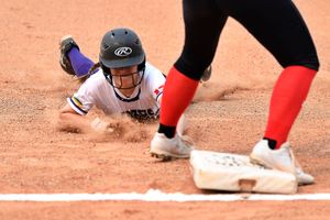 Softball action