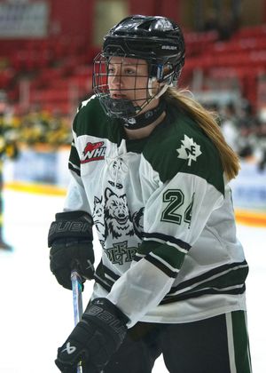 Hockey game portrait