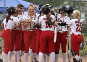 softball celebration