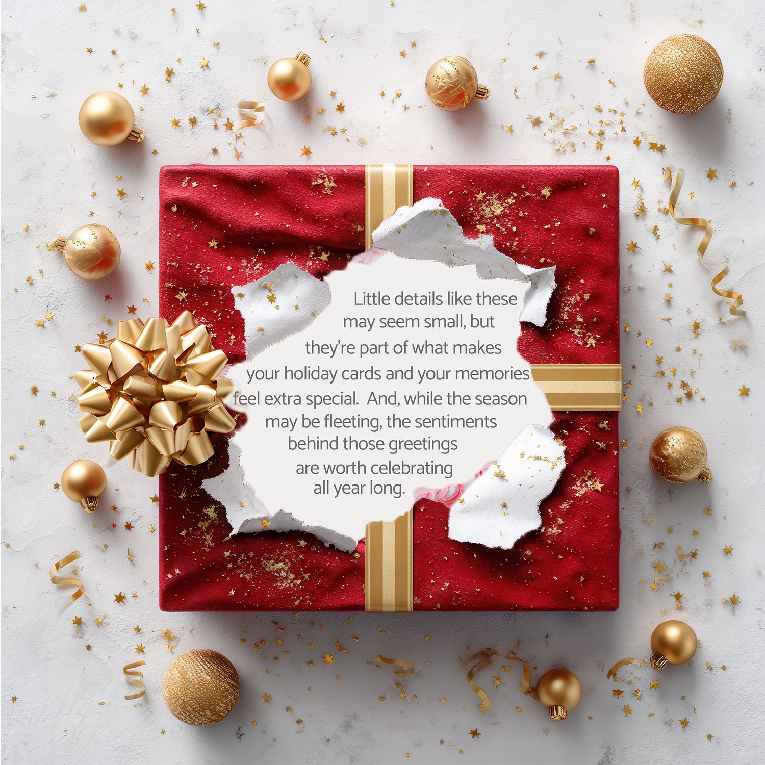 Conclusion to holiday card tips blog.