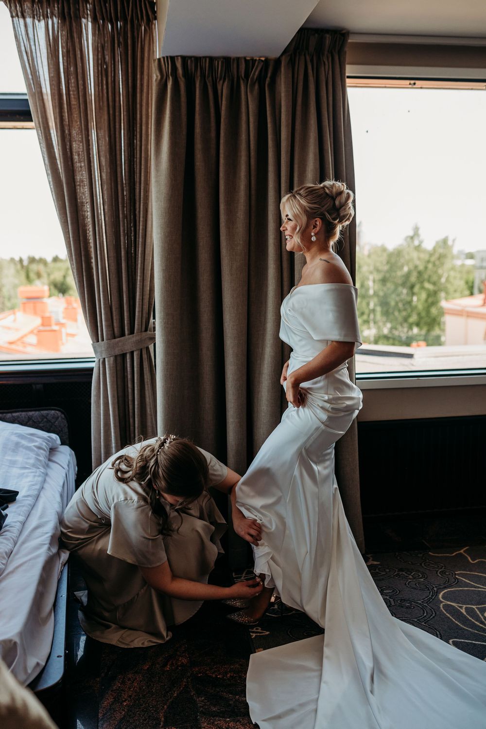 hääkuva, hääpotretti, häävalokuvaus, first look, vihkiminen