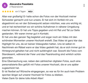 Professionelle Hochzeitsfotograf Berlin & Brandenburg mit 5 Sternen google Bewertung