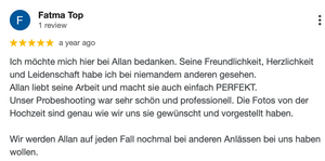 Hochzeitsfotograf Berlin 5 Sternen top Bewertung