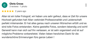 Hochzeitsfotograf in der Nähe Berlin 5 Sternen top Bewertung