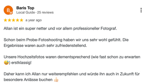 Hochzeitsfotograf in der Nähe Berlin 5 Sternen top Bewertung