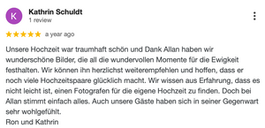 Hochzeitsfotograf in der Nähe Berlin 5 Sternen top Bewertung