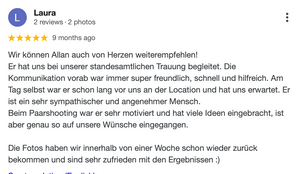 Professionelle Hochzeitsfotograf in der Nähe Berlin 5 Sternen top Bewertung