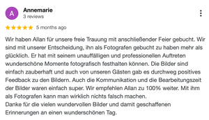 Professionelle Hochzeitsfotograf in der Nähe Berlin 5 Sternen top Bewertung