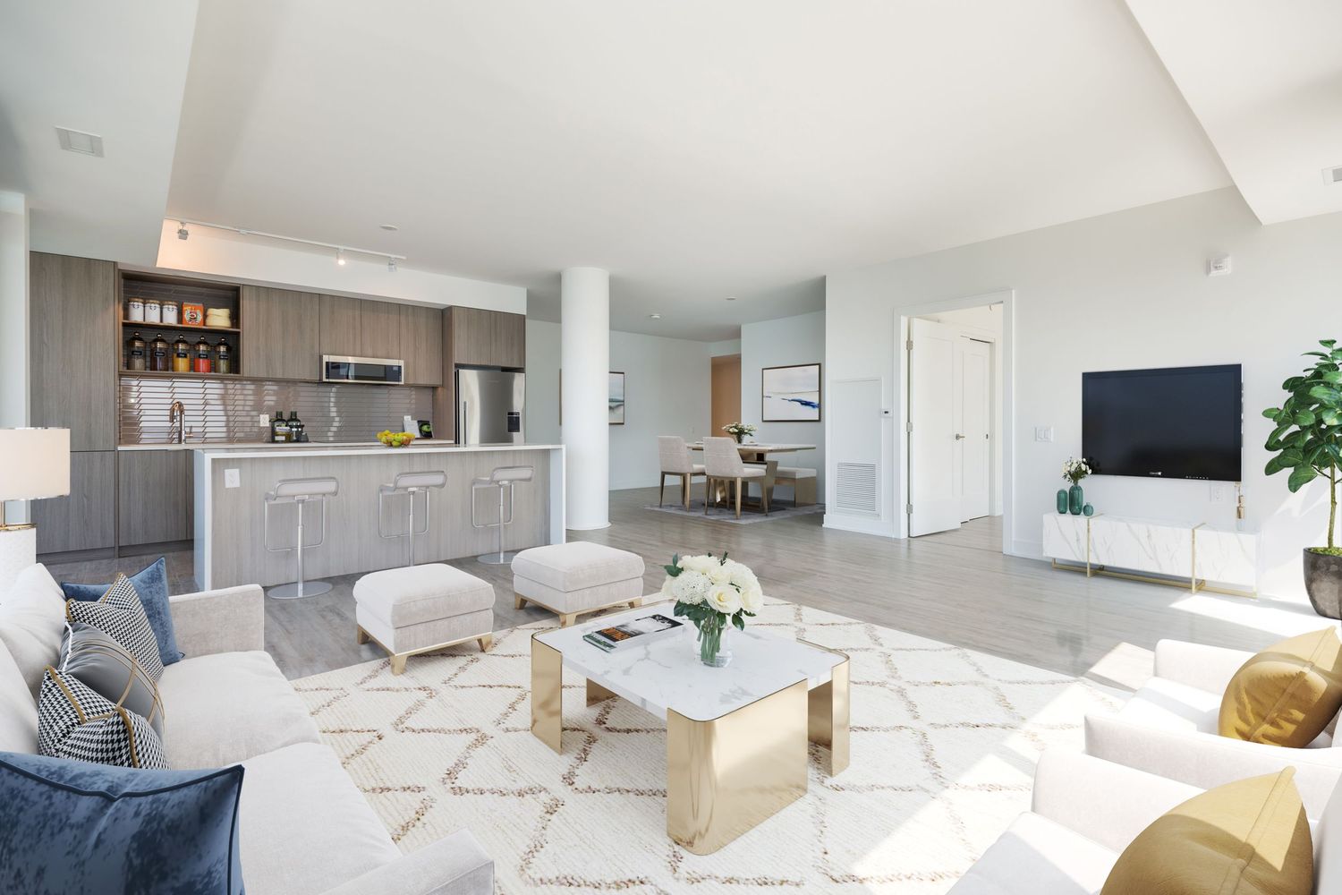 A photo of a virtually staged condo in Barrie Ontario for a real estate listing in Simcoe County photographed by Sarah Tennant