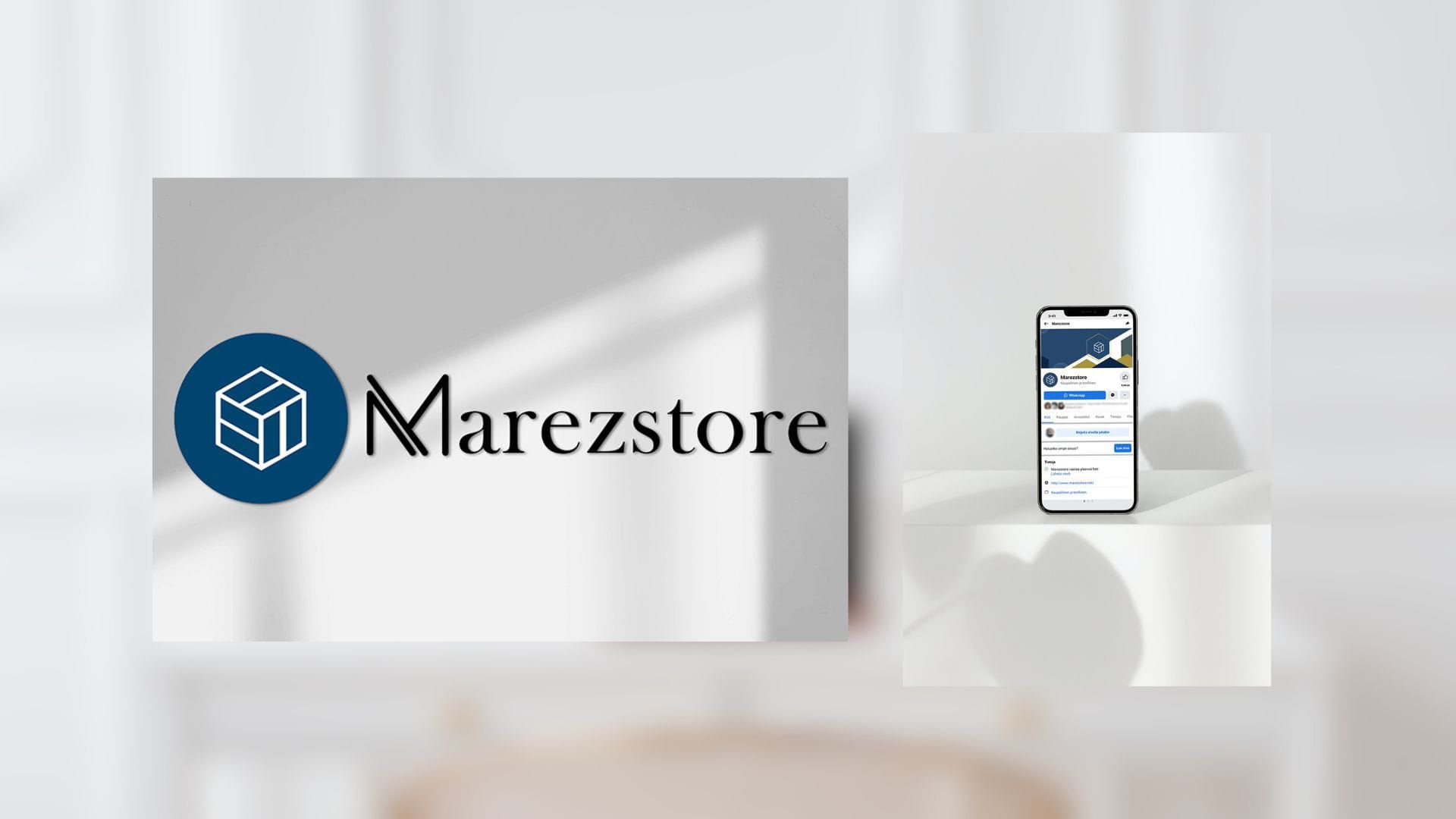 Verkkosivujen suunnittelu ja toteutus yritykselle Marezstore – Visuaalinen suunnittelija Katja Janhonen.