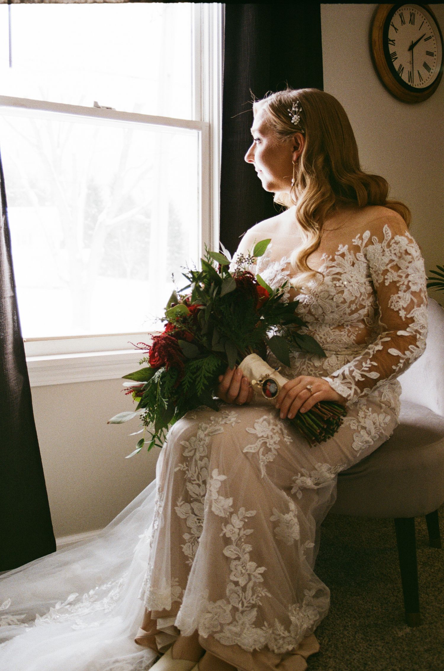 35mm Film Winter Wedding by Megan Bucci Photography