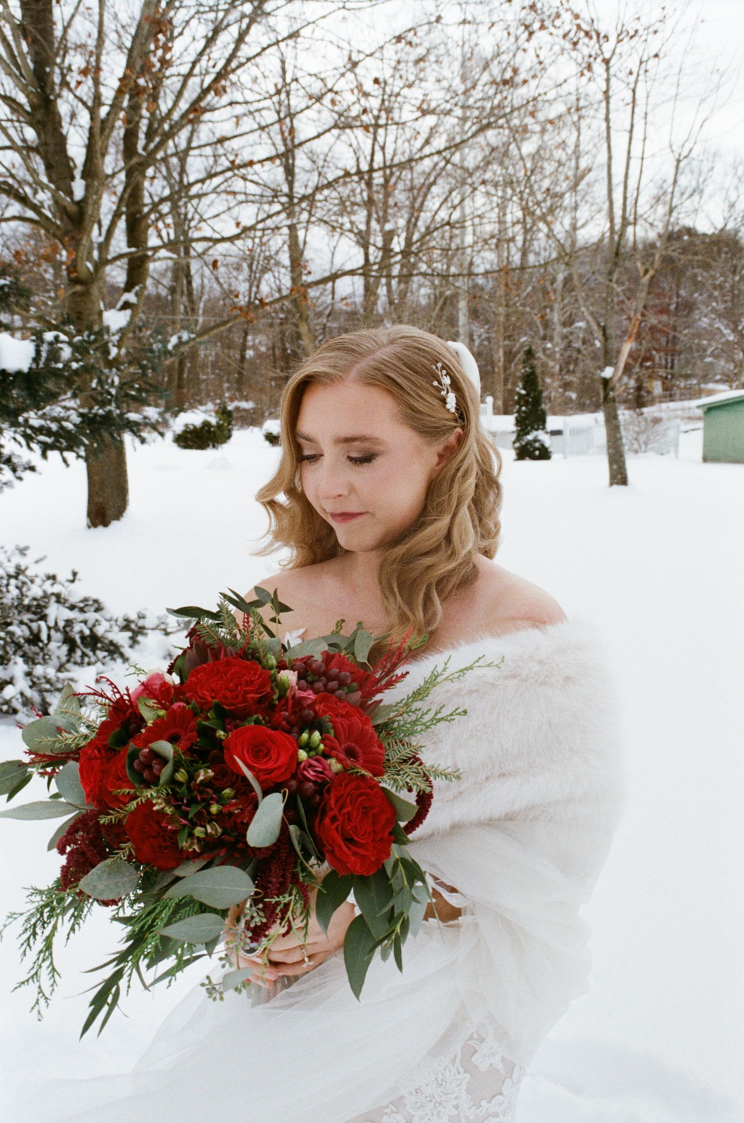 35mm Film Winter Wedding by Megan Bucci Photography