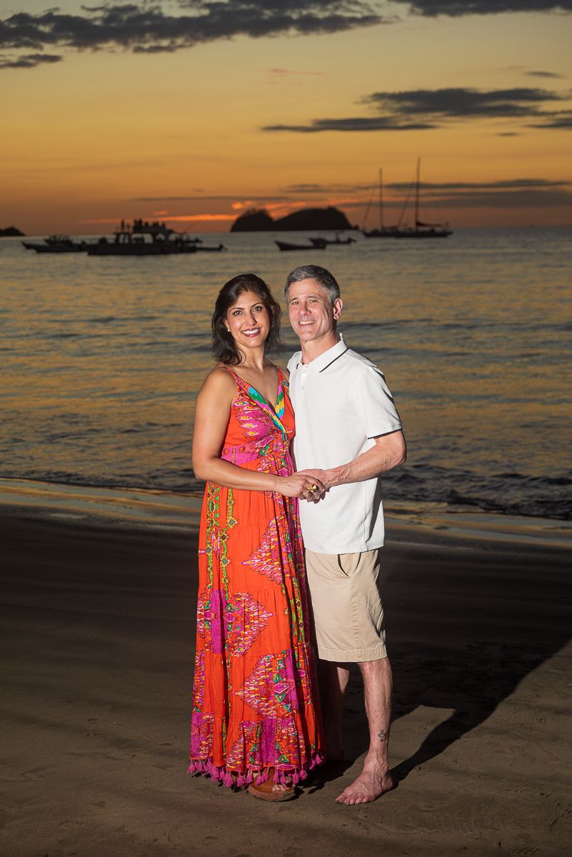 Sunset couple photo, Hamilton Leisure, Bosque del Mar, Guanacaste, Costa Rica