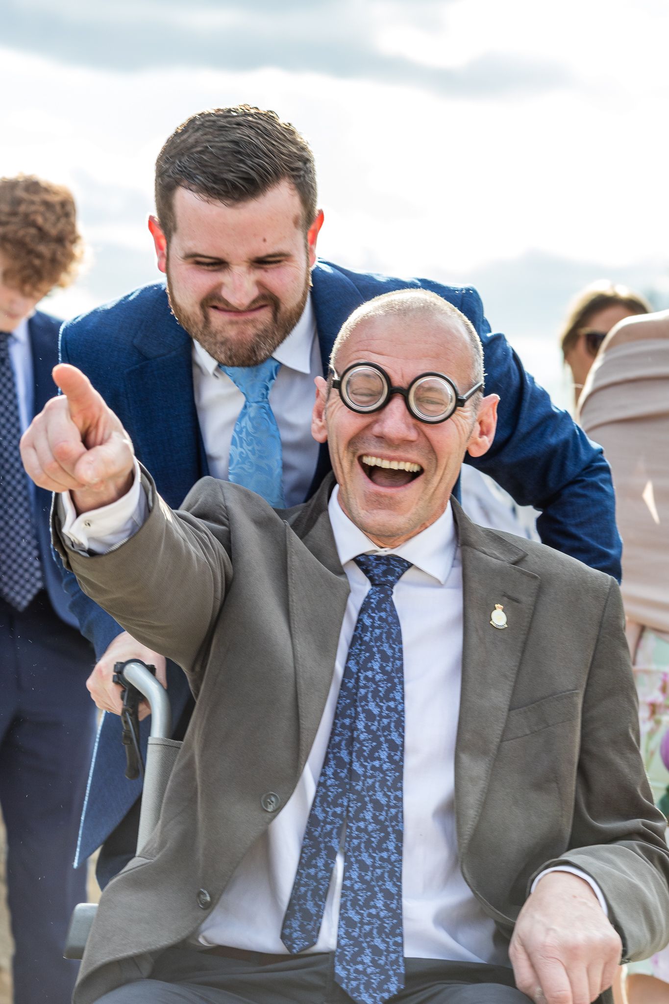 Wedding guests having fun at Danson House Bexley Kent