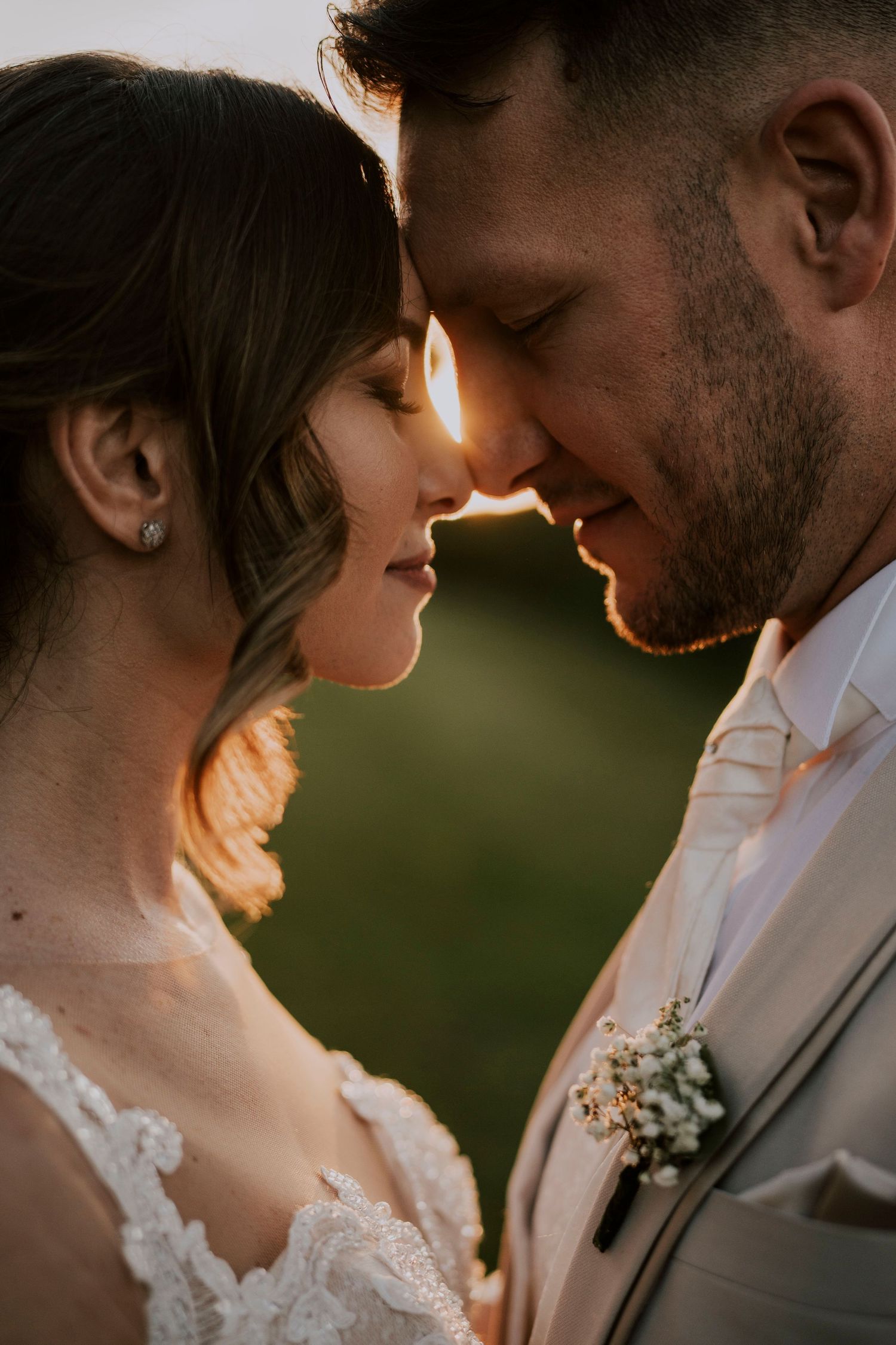 Bride and groom at sunset, luxury wedding, destination wedding photography