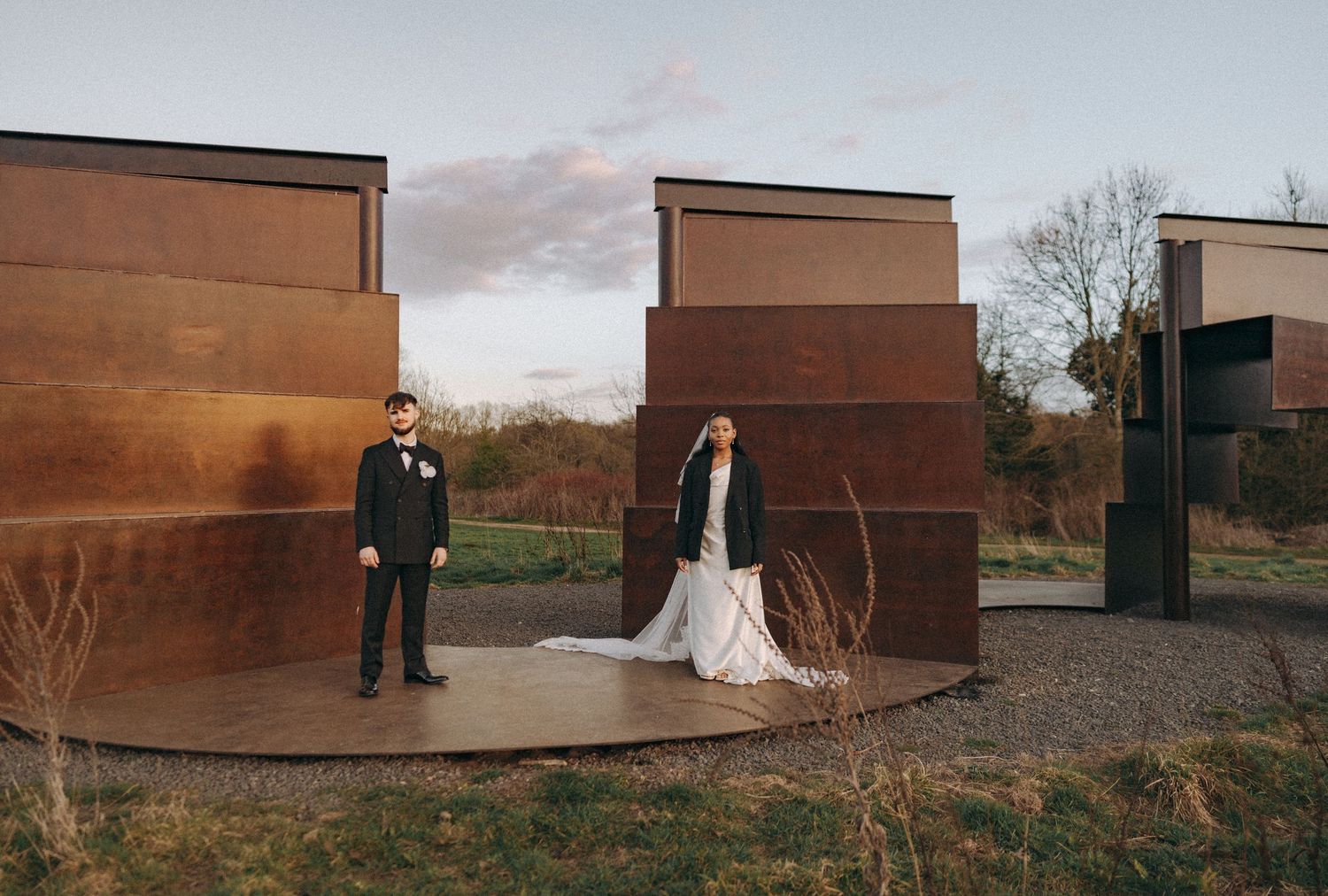 Portrait of Bride & Groom. Editorial wedding