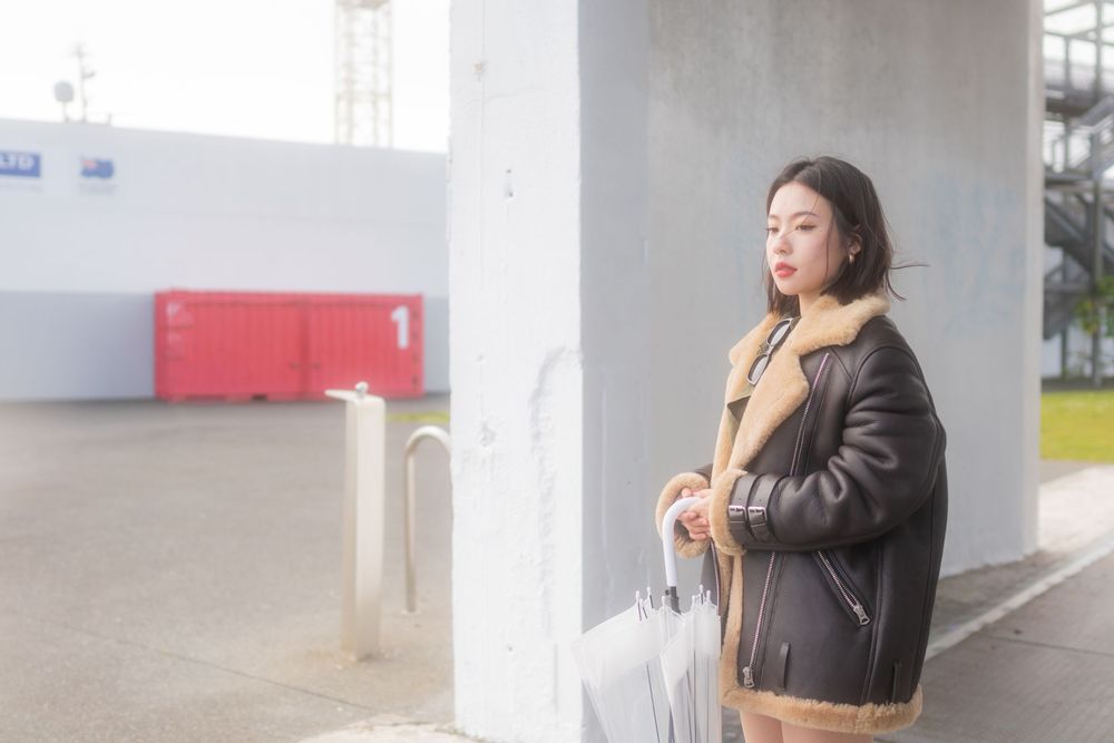 Stylish outdoor personal birthday portrait captured at Silo Park, Auckland by a professional portrait photographer.