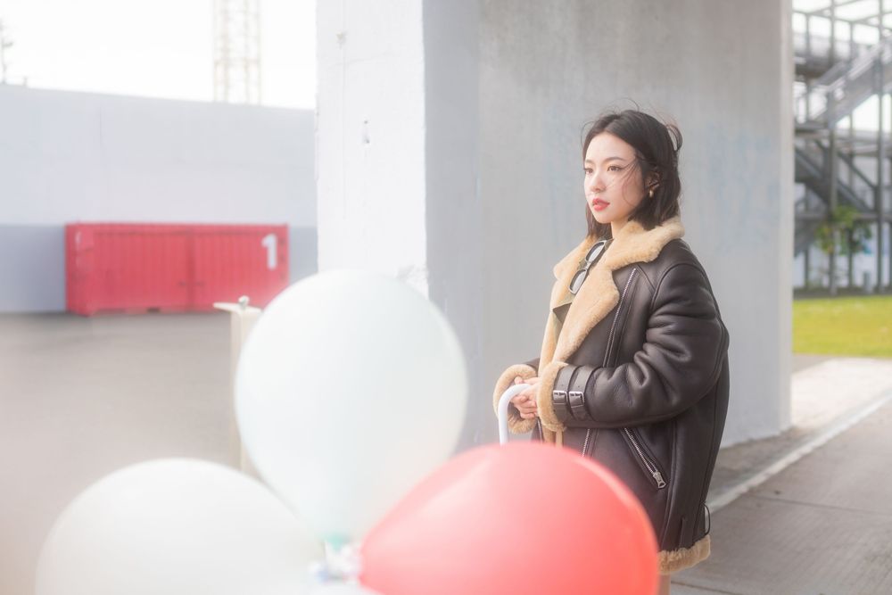 Stylish outdoor personal birthday portrait captured at Silo Park, Auckland by a professional portrait photographer.
