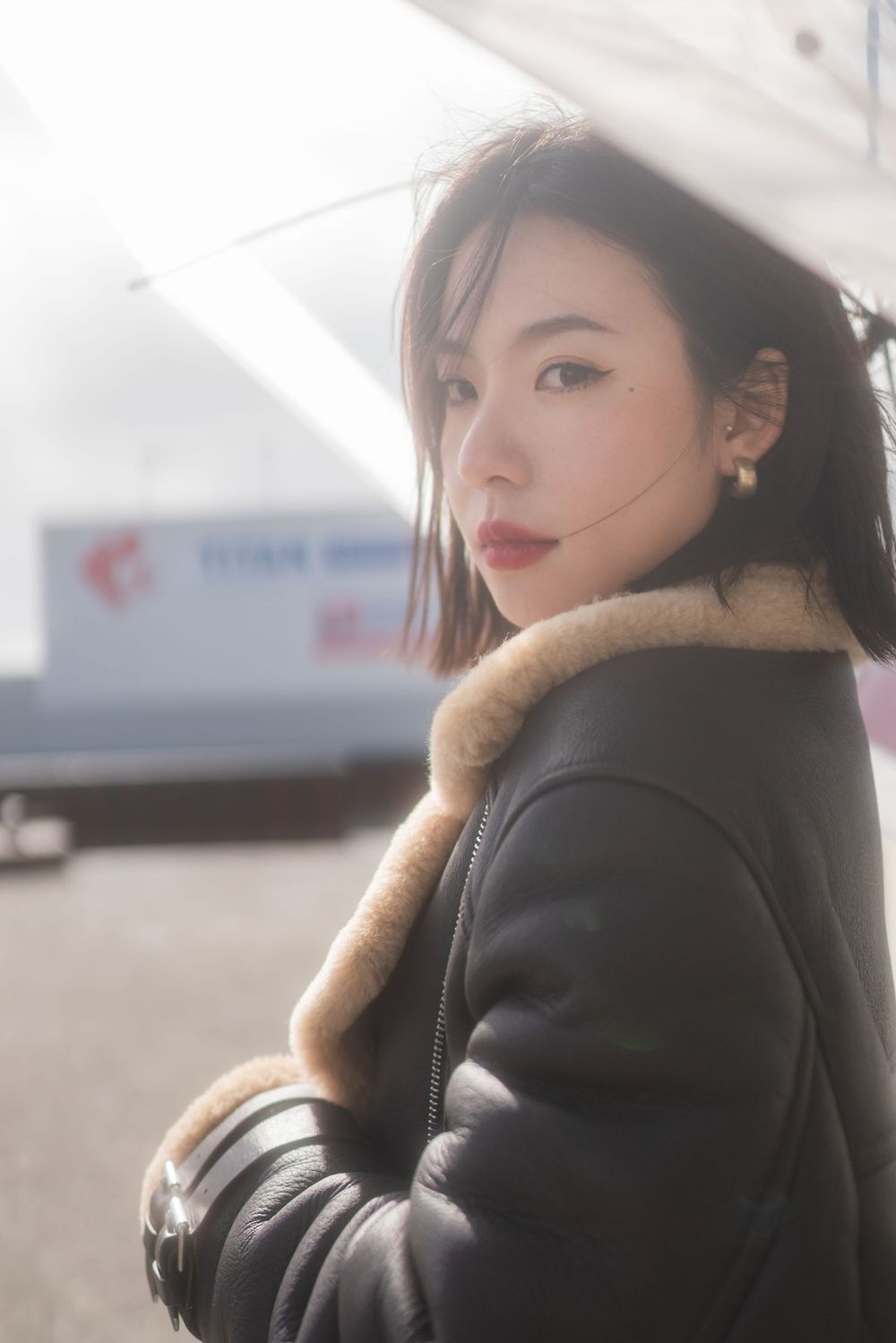 Stylish outdoor personal birthday portrait captured at Silo Park, Auckland by a professional portrait photographer.
