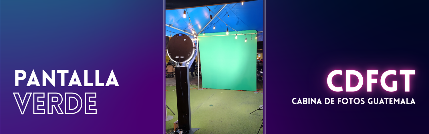 Pantalla Verde en Guatemala para cabina de fotos con fondos personalizados