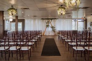 Spruce and Iron Moncton Golf Club winter wedding venue, indoor wedding ceremony, classic timeless wedding photography driven by connection