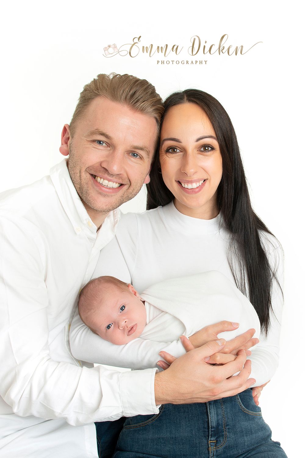 Newborn family photos at a studio near selby