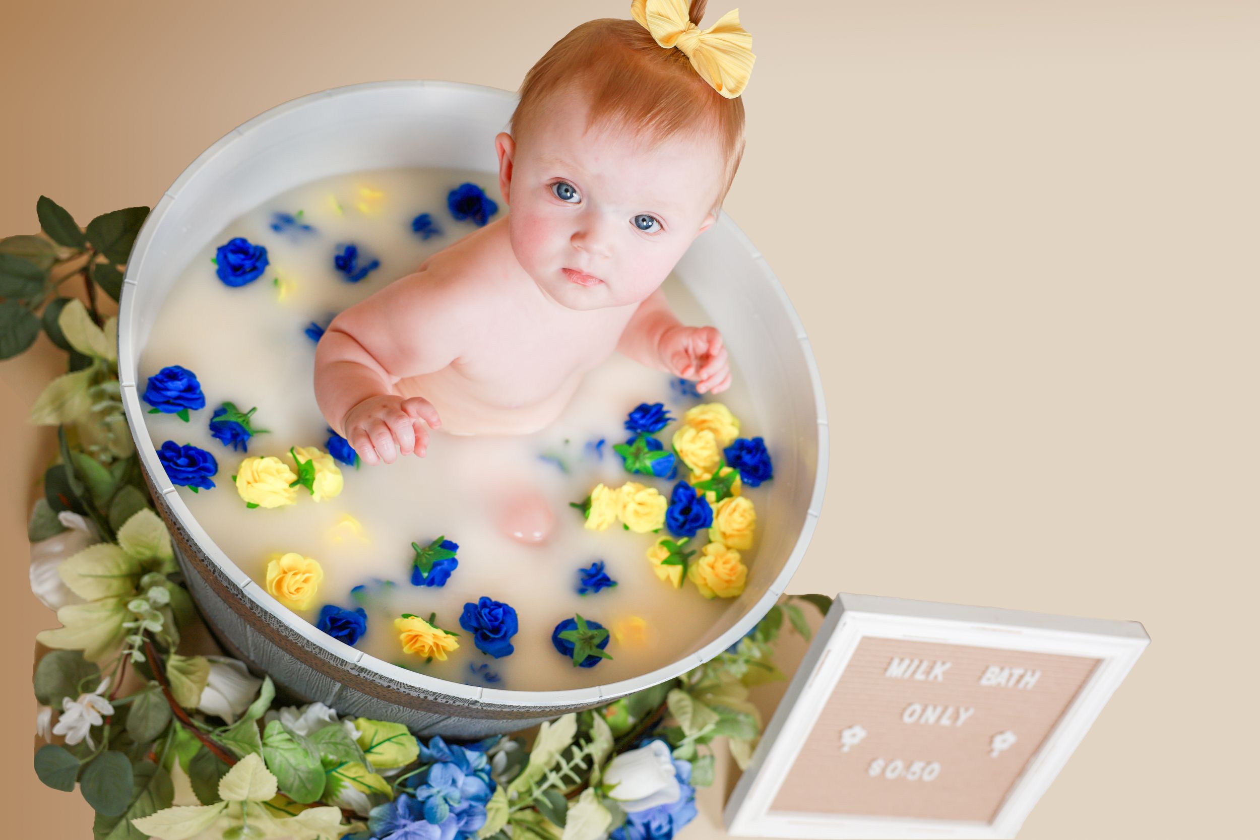 Milestone milk bath session. Carlsbad NM, Artesia NM, Roswell NM childhood photographer. Newborn Photographer. Family Pictures.