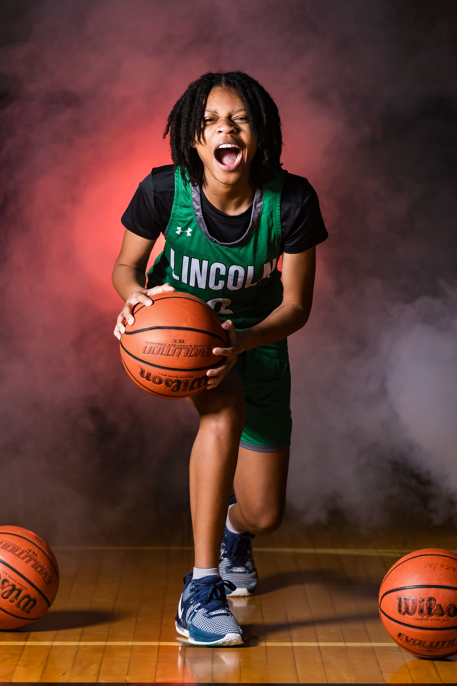Rhode Islands #1 Athlete Photography Studio, capturing High School students favorites sports in motion with dramatic lighting 
Basketball