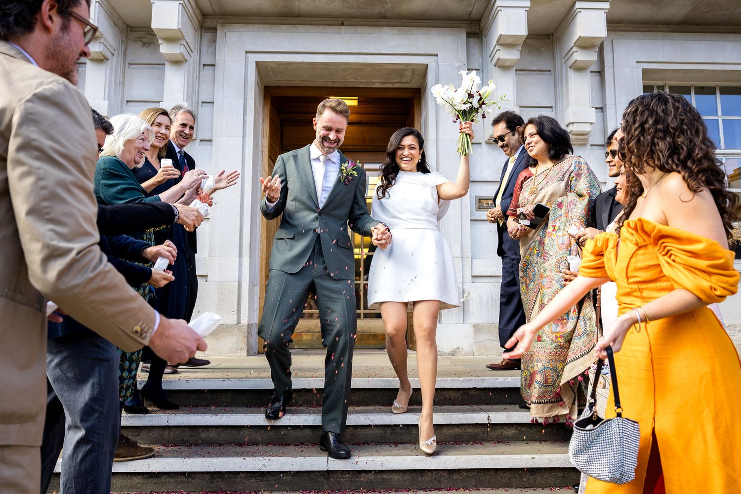 hackney town hall wedding confetti