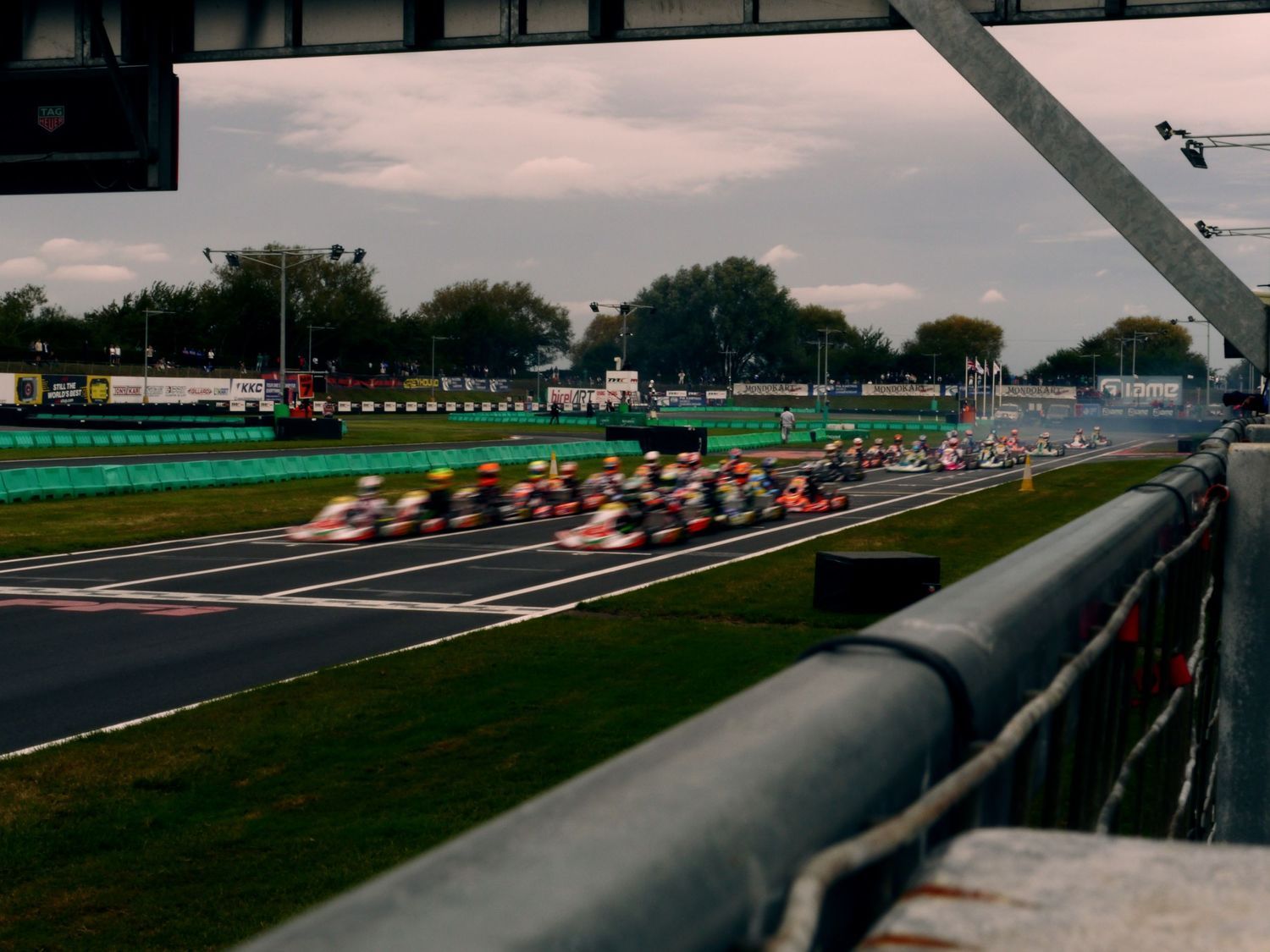 FIA World Karting Championship 2024 at PFI karting circuit OK-J category race start