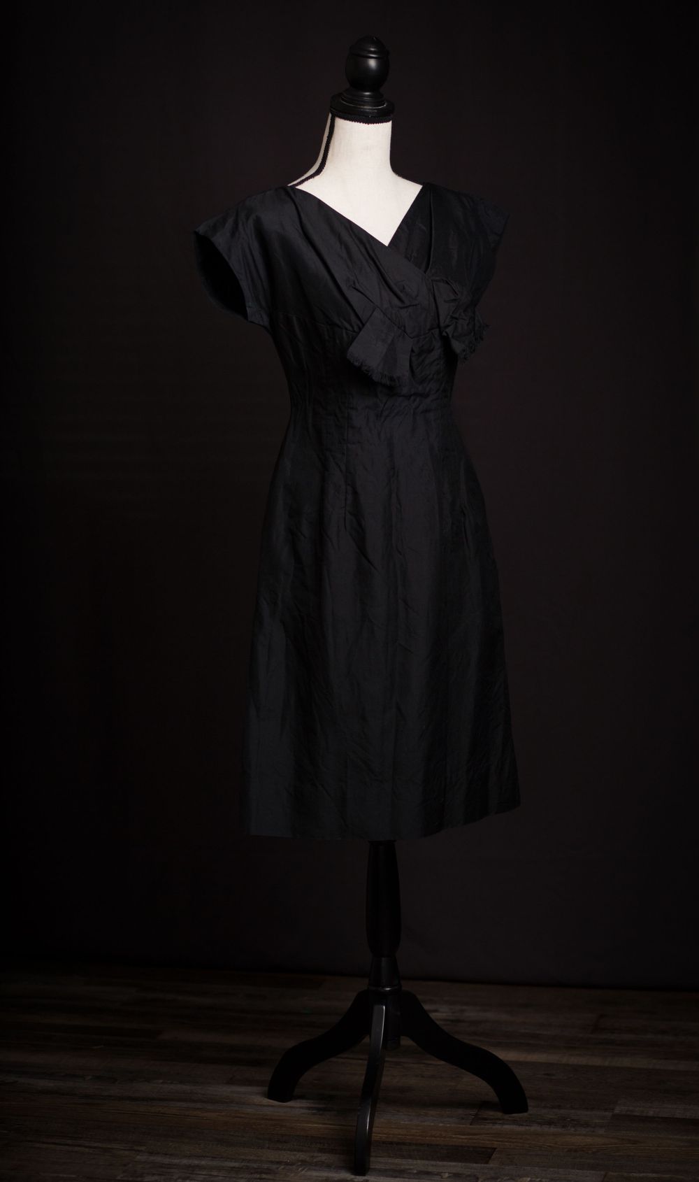 vintage black cocktail dress size s