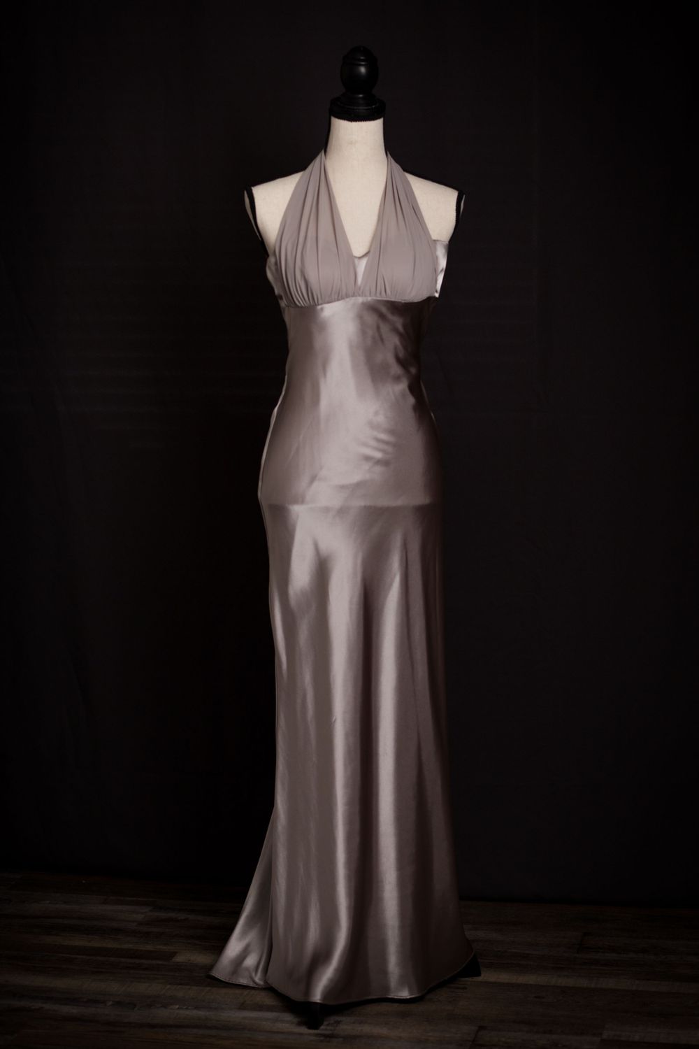 silver vintage hollywood dress size xs