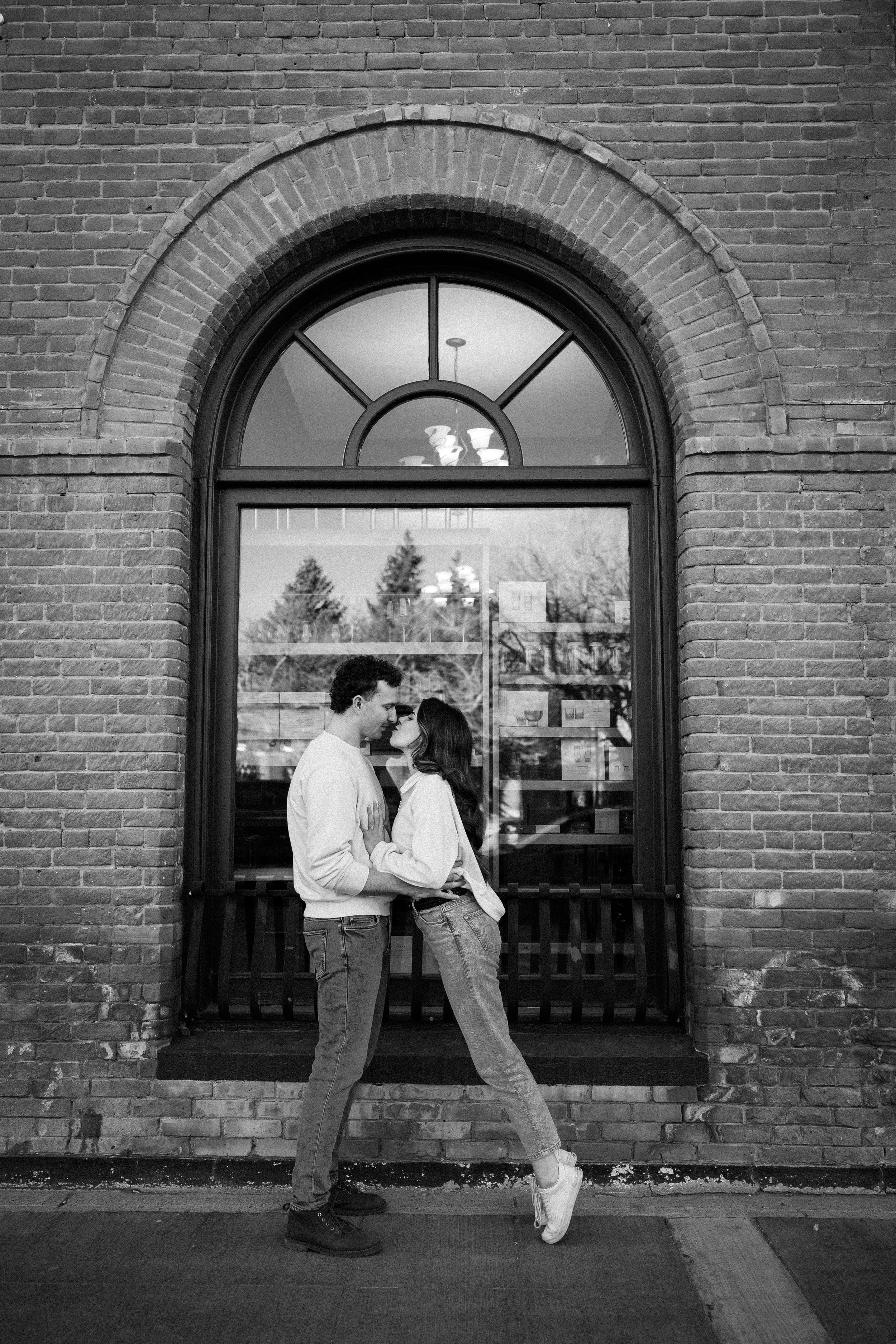 Black and White picture of the couple