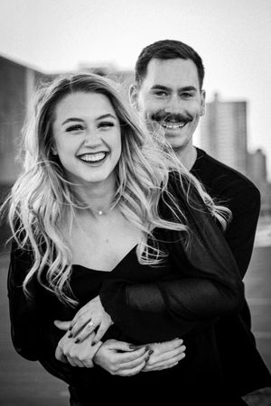 couple laughing