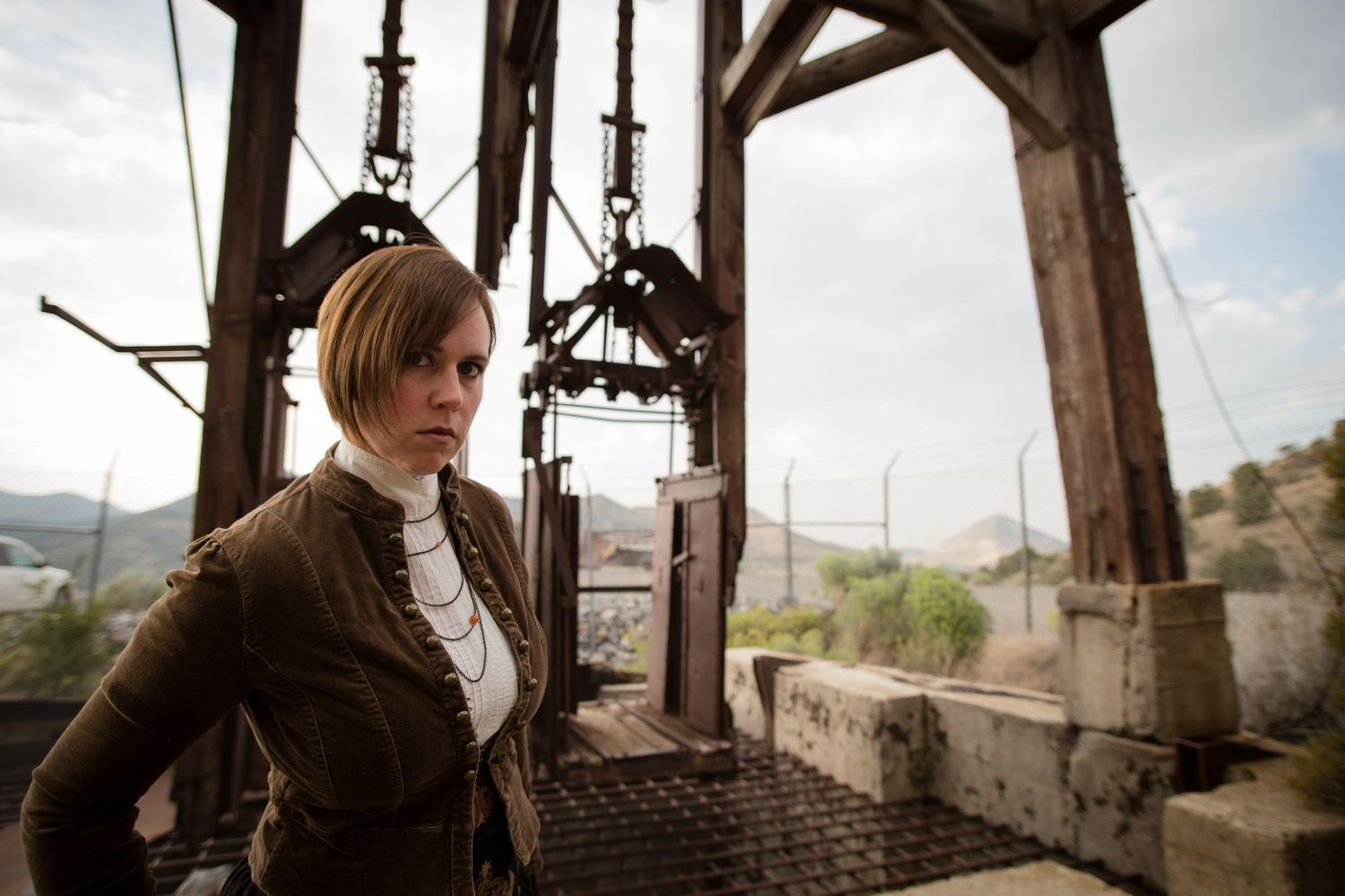 abandoned mine Eureka Utah mine shaft steampunk photoshoot urban decay