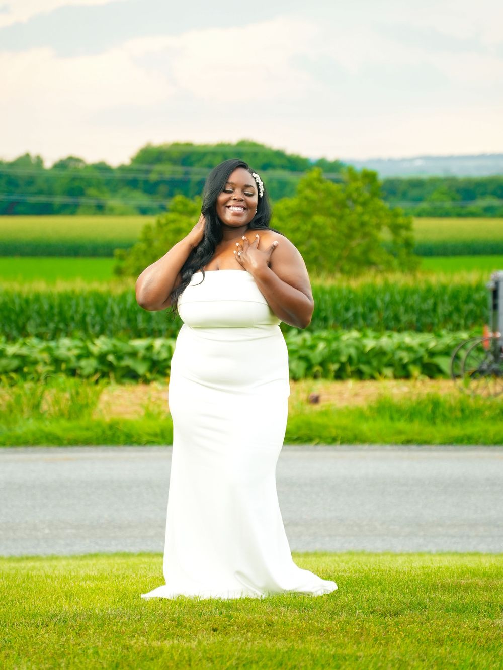 black woman portrait wedding