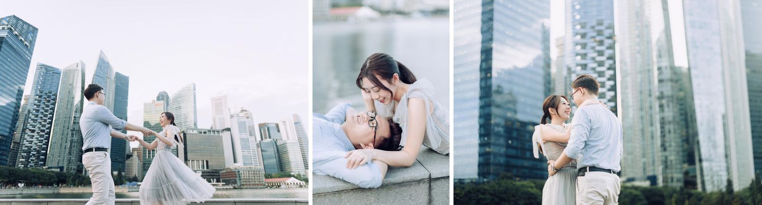 Best Pre-Wedding Photoshoot Locations in Singapore: Olympic Walk at Marina Bay