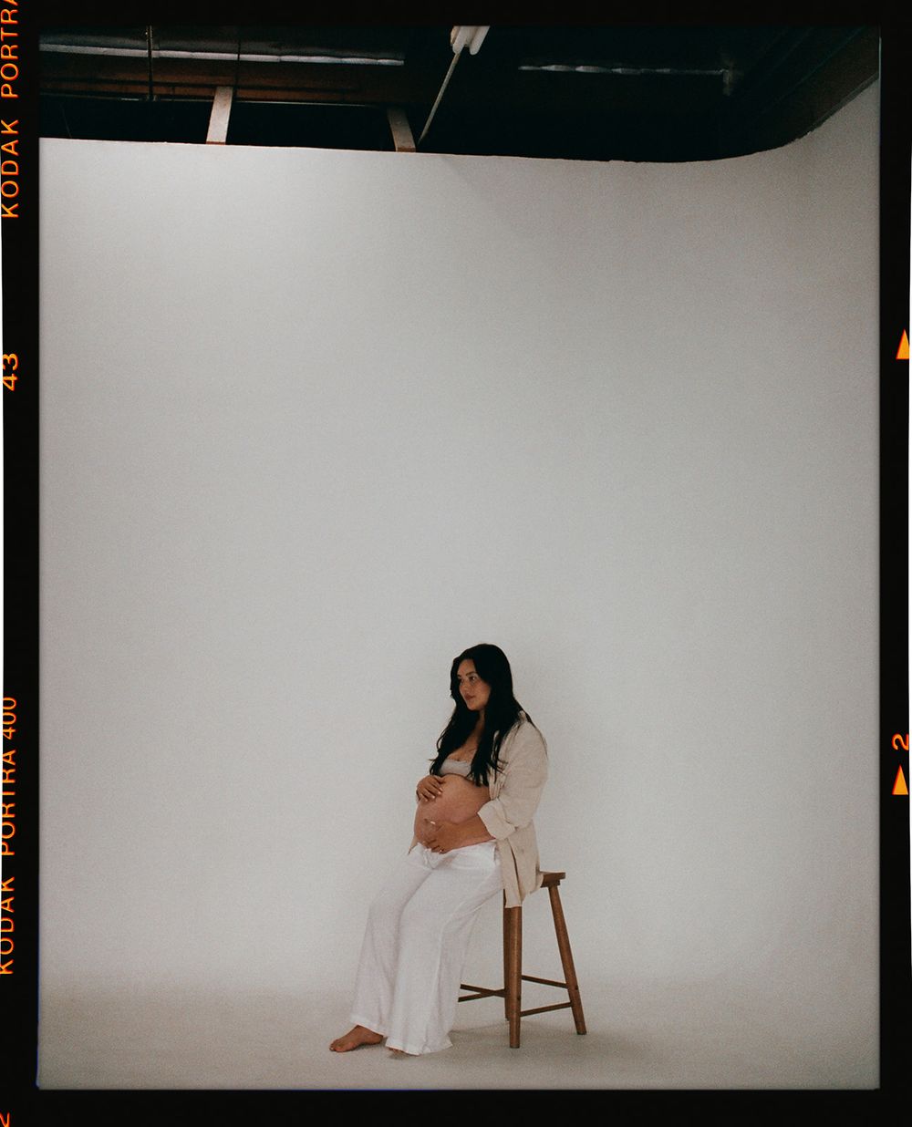 Pregnancy Announcement Photos in a private studio in Orange California